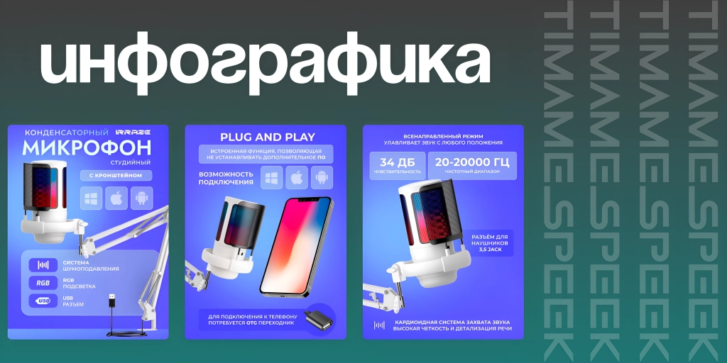 Инфографика (Карточки для Wildberries, Ozon)