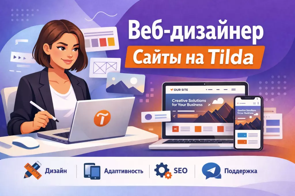 Создание сайта под ключ на платформе Тильда